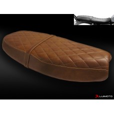 LUIMOTO Curve Top MOTORCYCLE SEAT COVERS FOR TRIUMPH SCRAMBLER 06-16 | BONNEVILLE 00-15 | T100 16